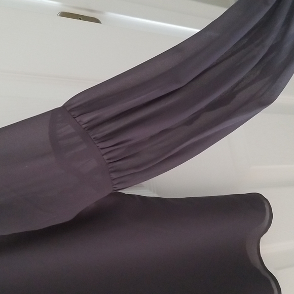 Express Gray Long Sleeve Top - Picture 2 of 7